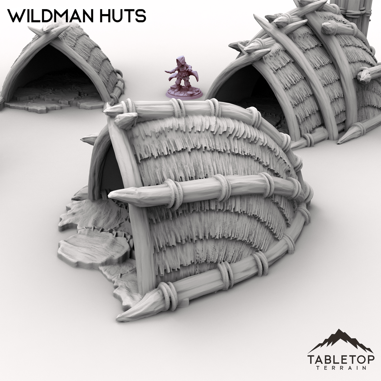 Tabletop Terrain Terrain Wildman Huts - Kingdom of Saxonia