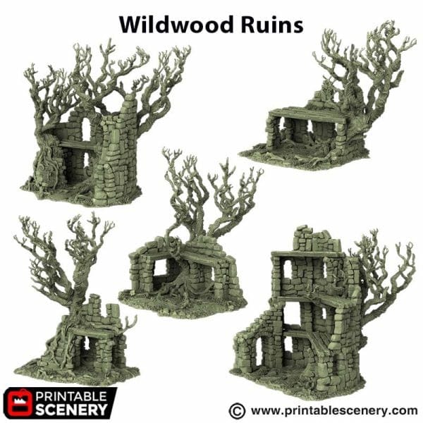 Tabletop Terrain Terrain Wildwood Ruins - The Gloaming Swamp