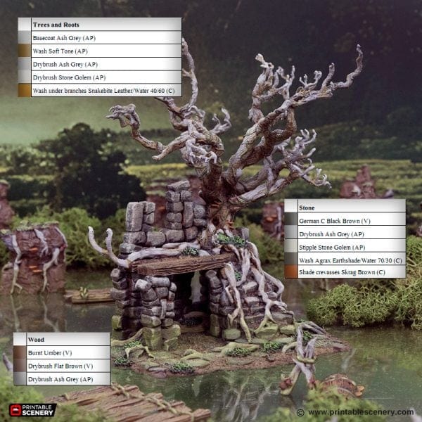 Tabletop Terrain Terrain Wildwood Ruins - The Gloaming Swamp