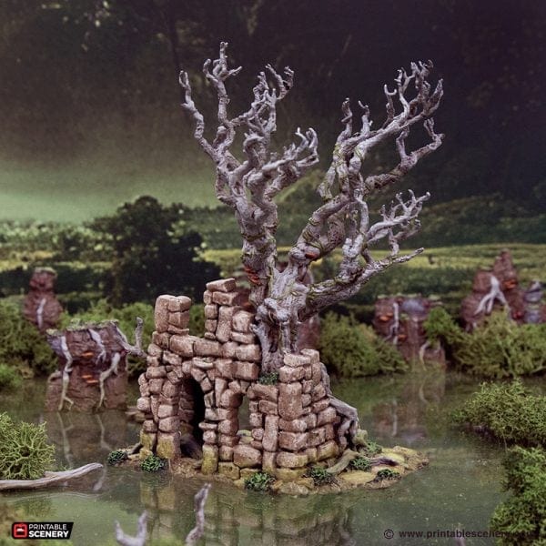 Tabletop Terrain Terrain Wildwood Ruins - The Gloaming Swamp