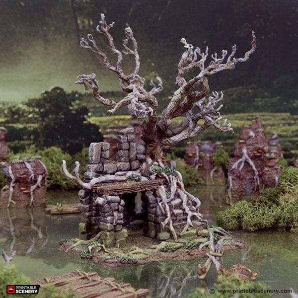 Tabletop Terrain Terrain Wildwood Ruins - The Gloaming Swamp