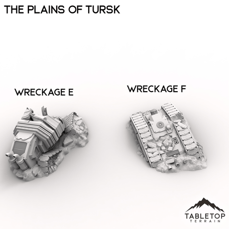 Tabletop Terrain Terrain Wreckage E / 32mm The Plains of Tursk