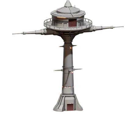 Tabletop Terrain Tower Communication Tower