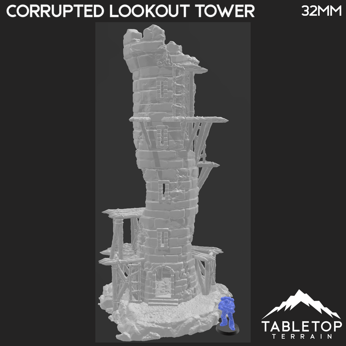 Tabletop Terrain Tower Corrupted Lookout Tower