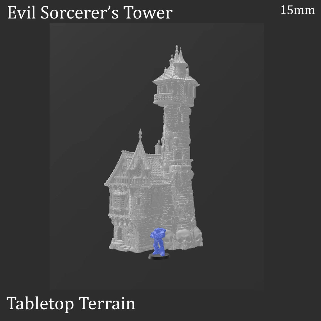 Tabletop Terrain Tower Evil Sorcerer's Tower - Fantasy Tower