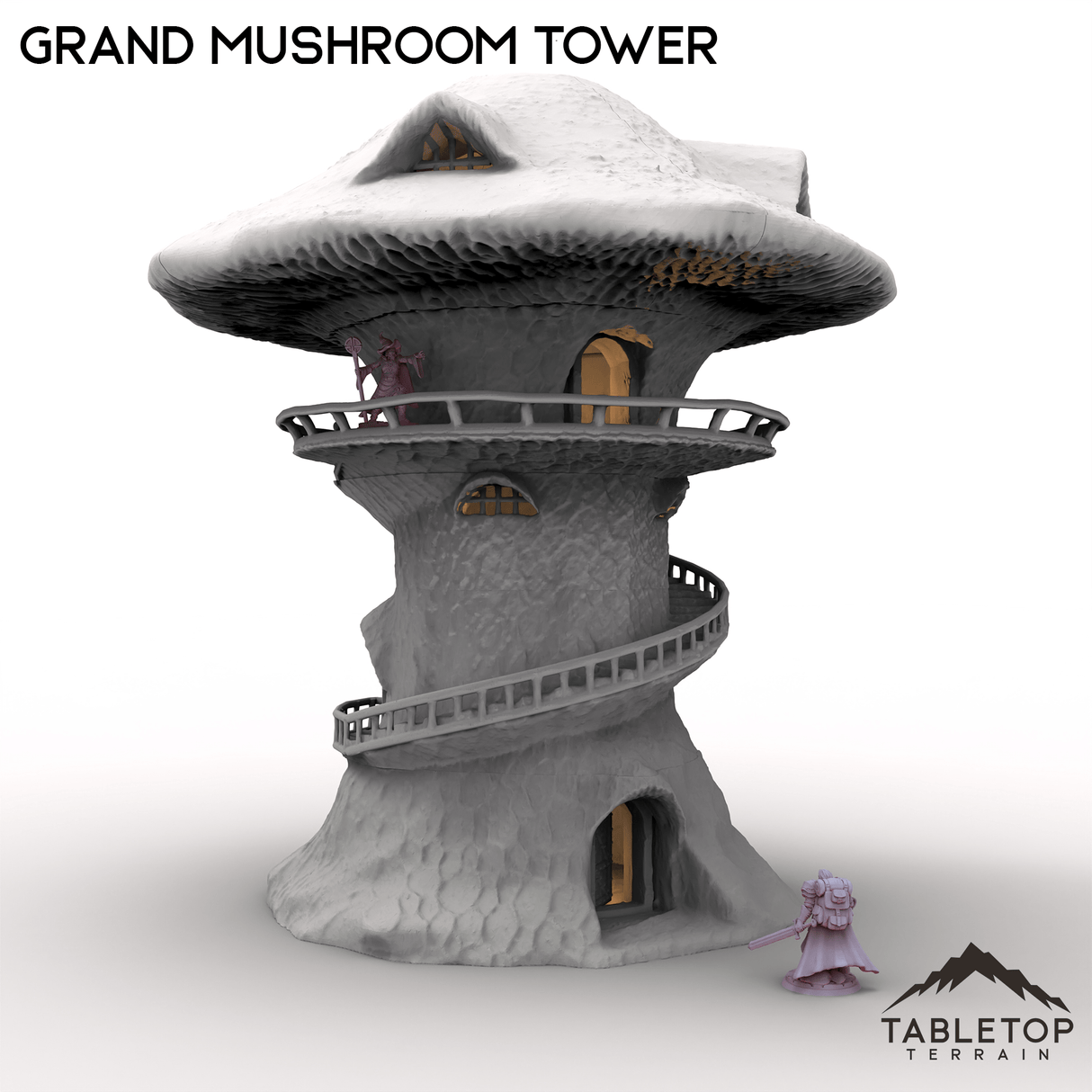 Tabletop Terrain Tower Grand Mushroom Tower