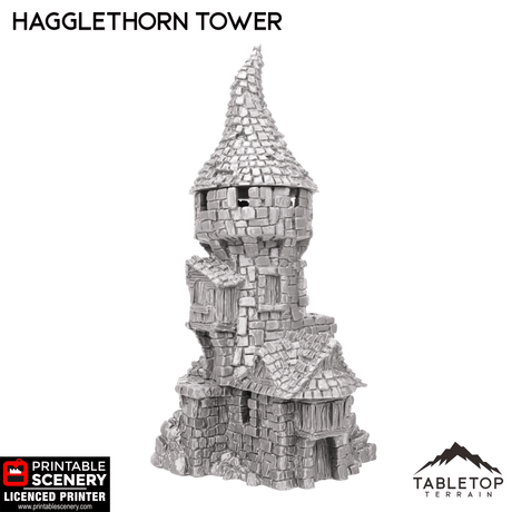 Tabletop Terrain Tower Hagglethorn Tower - Hagglethorn Hollow - Fantasy Tower