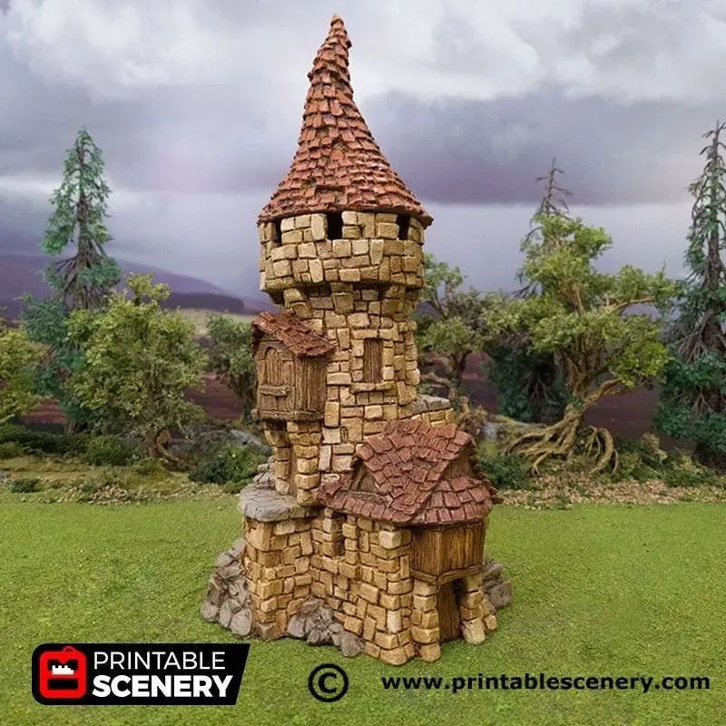 Tabletop Terrain Tower Hagglethorn Tower - Hagglethorn Hollow - Fantasy Tower