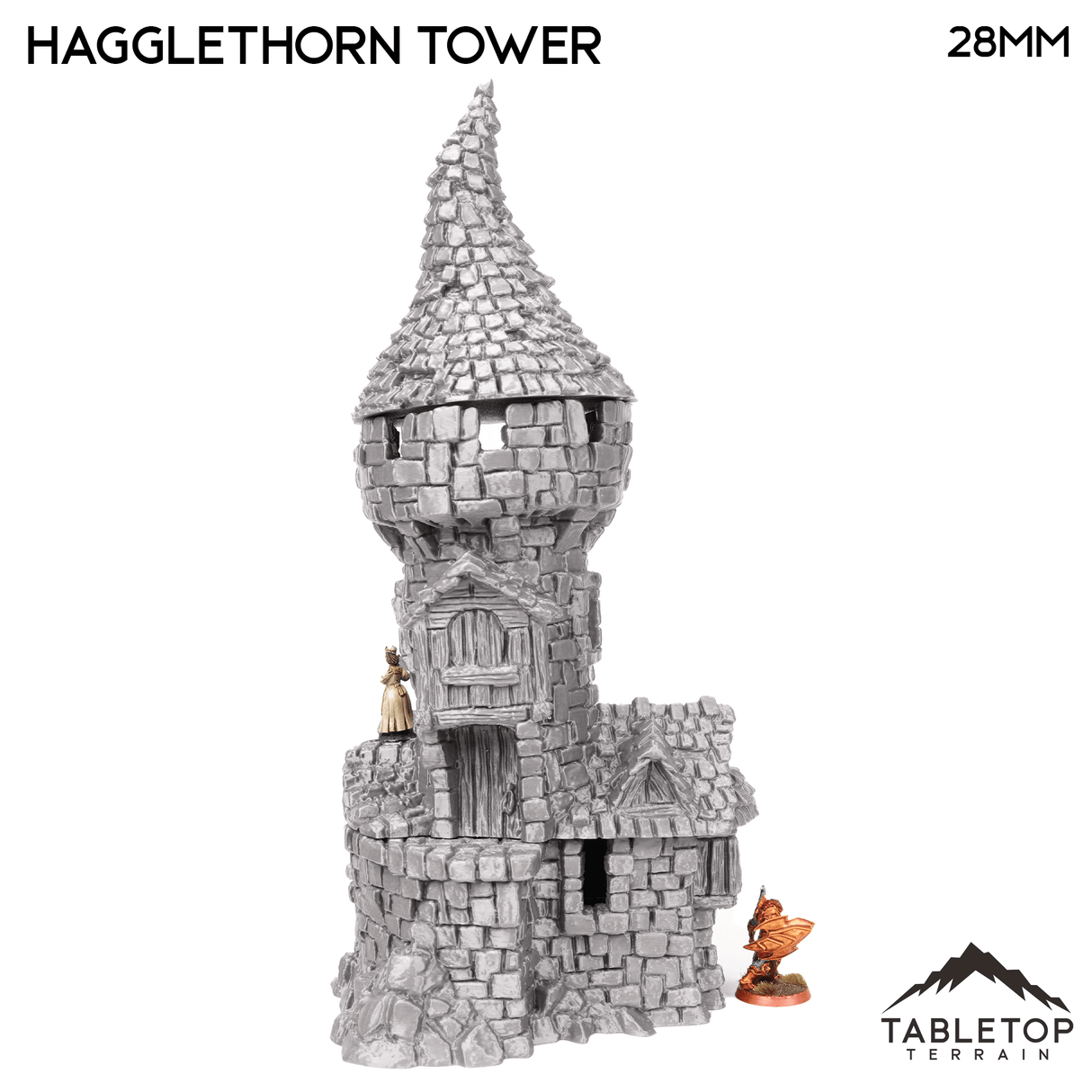Tabletop Terrain Tower Hagglethorn Tower - Hagglethorn Hollow - Fantasy Tower
