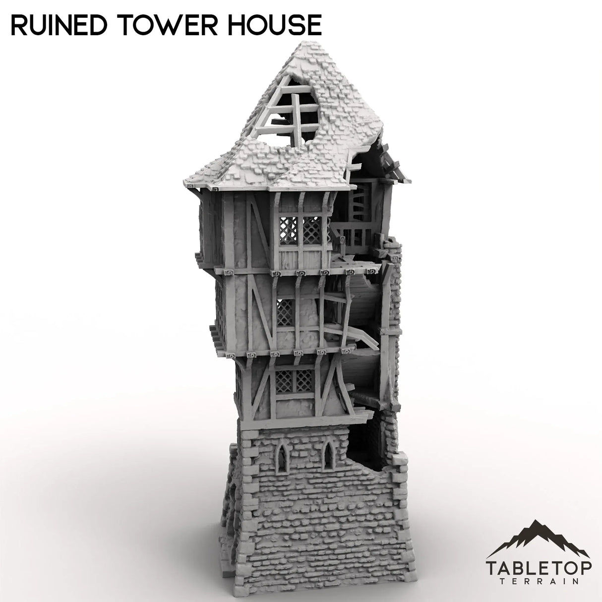 Tabletop Terrain Tower Ruined Tower House