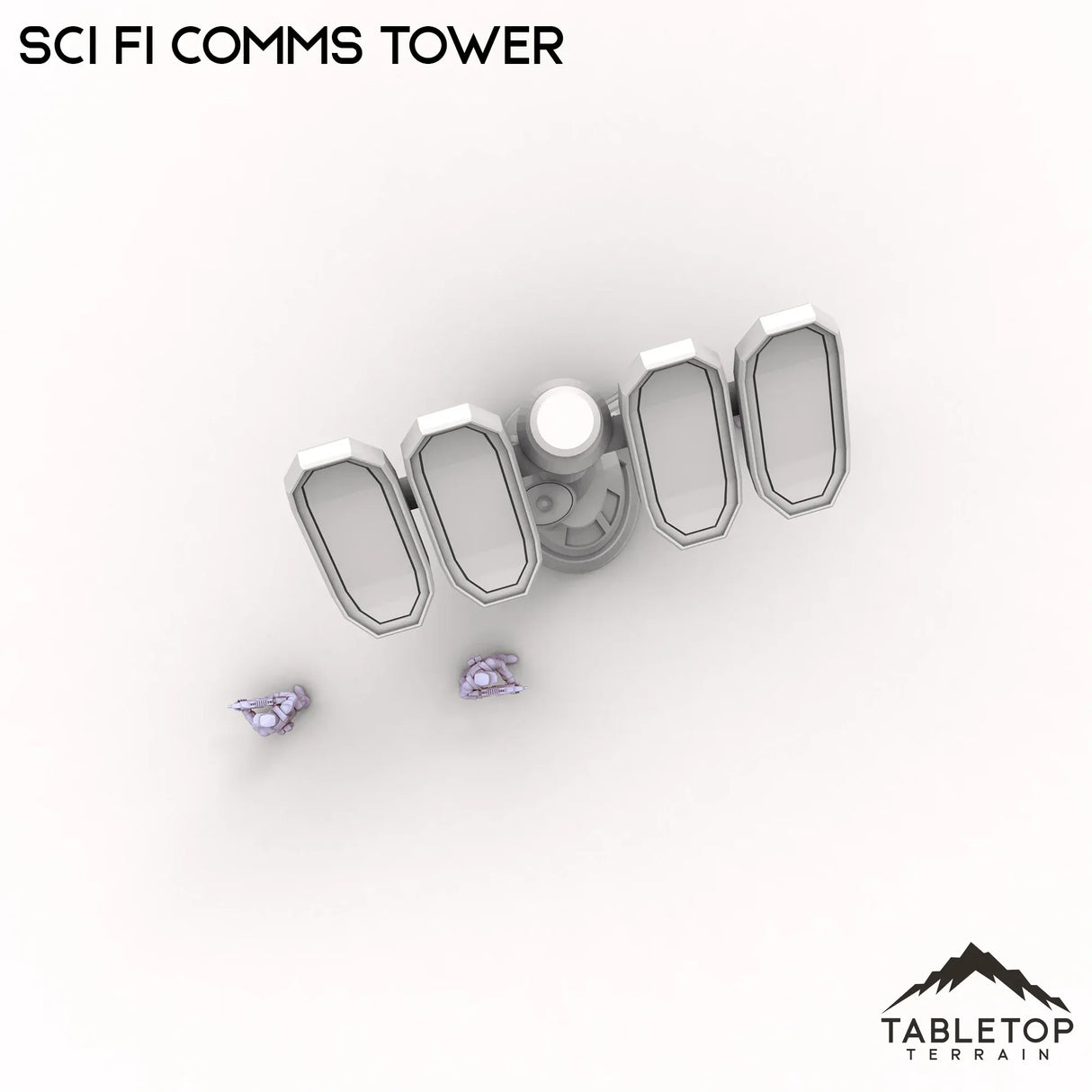 Tabletop Terrain Tower Sci Fi Comms Tower