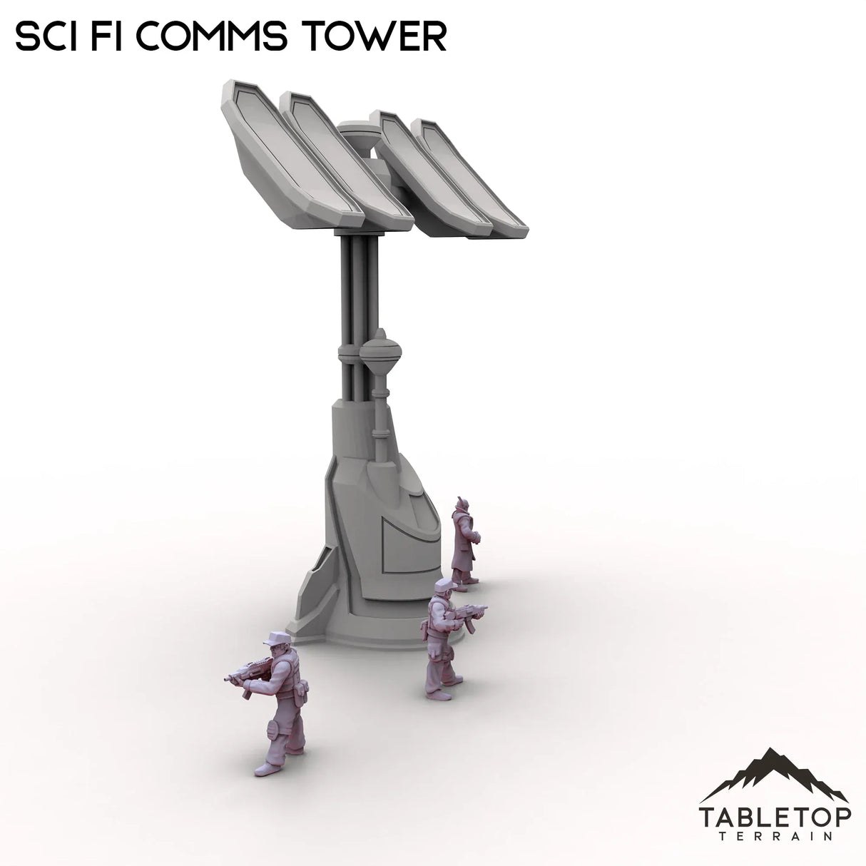 Tabletop Terrain Tower Sci Fi Comms Tower