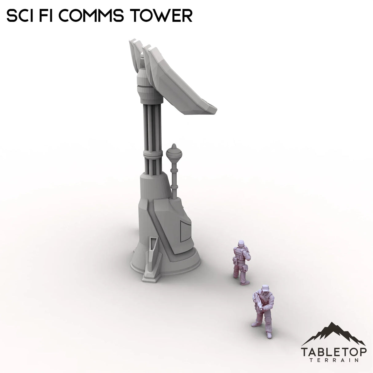 Tabletop Terrain Tower Sci Fi Comms Tower