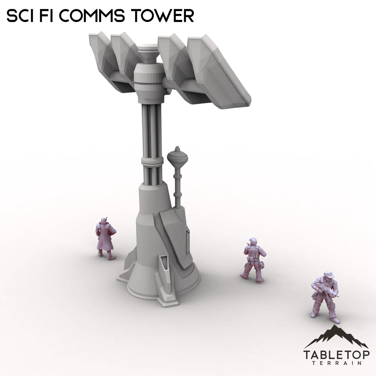 Tabletop Terrain Tower Sci Fi Comms Tower