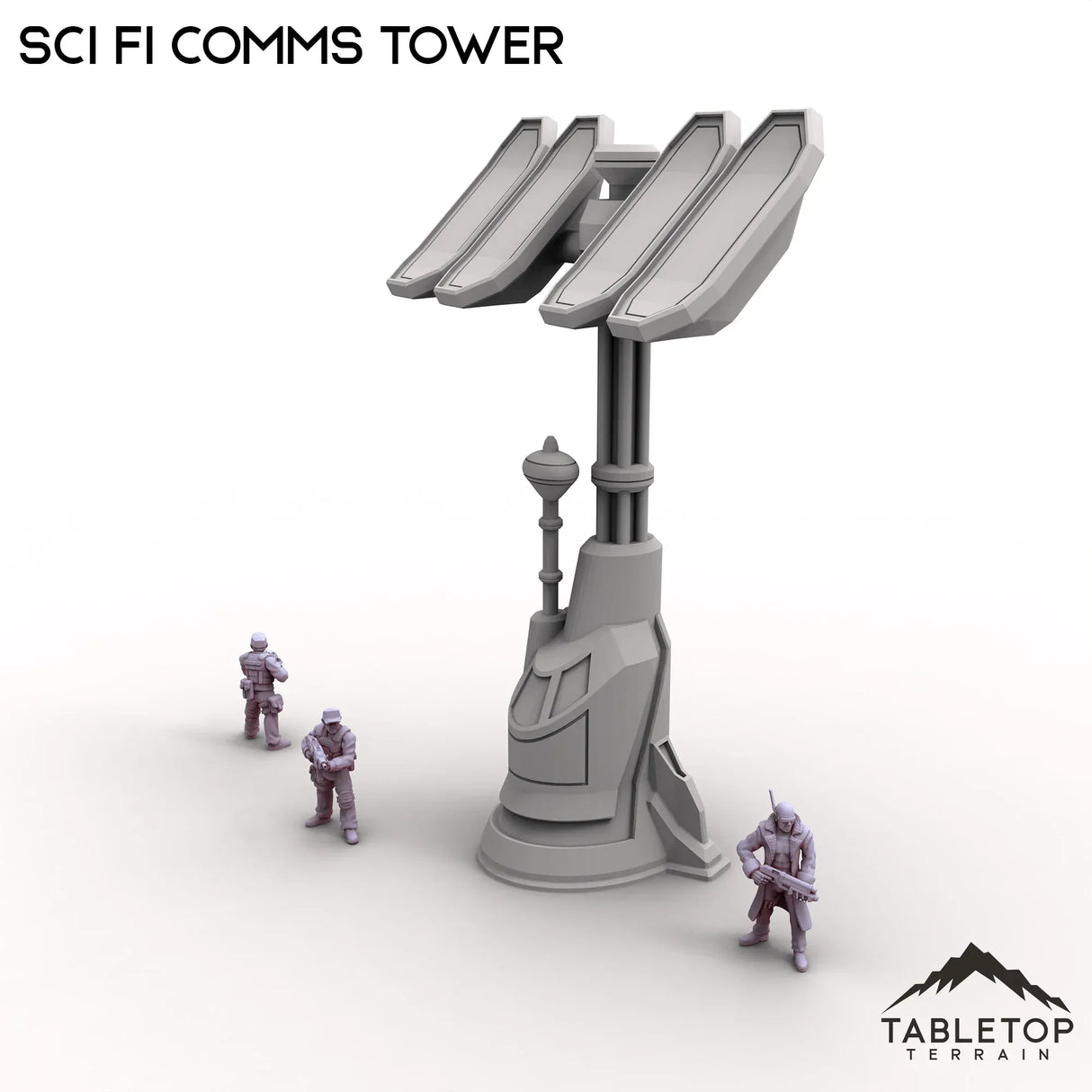 Tabletop Terrain Tower Sci Fi Comms Tower