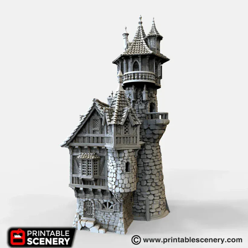 Tabletop Terrain Tower Sorcerer's Tower - Fantasy Tower