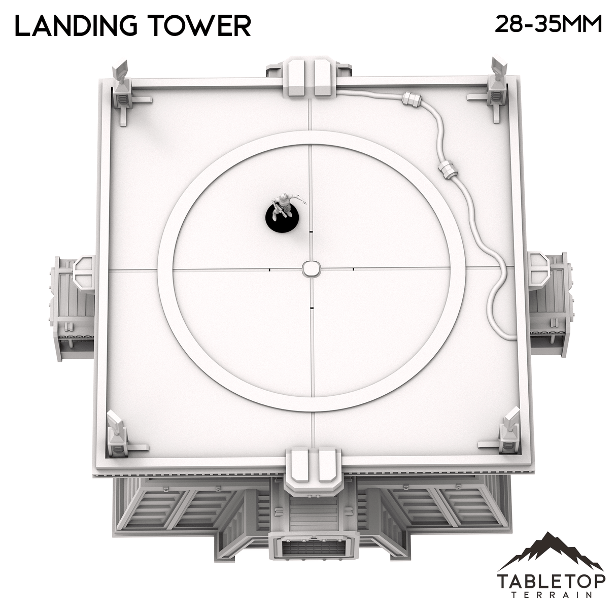 Tabletop Terrain Tower Stronghold Landing Tower