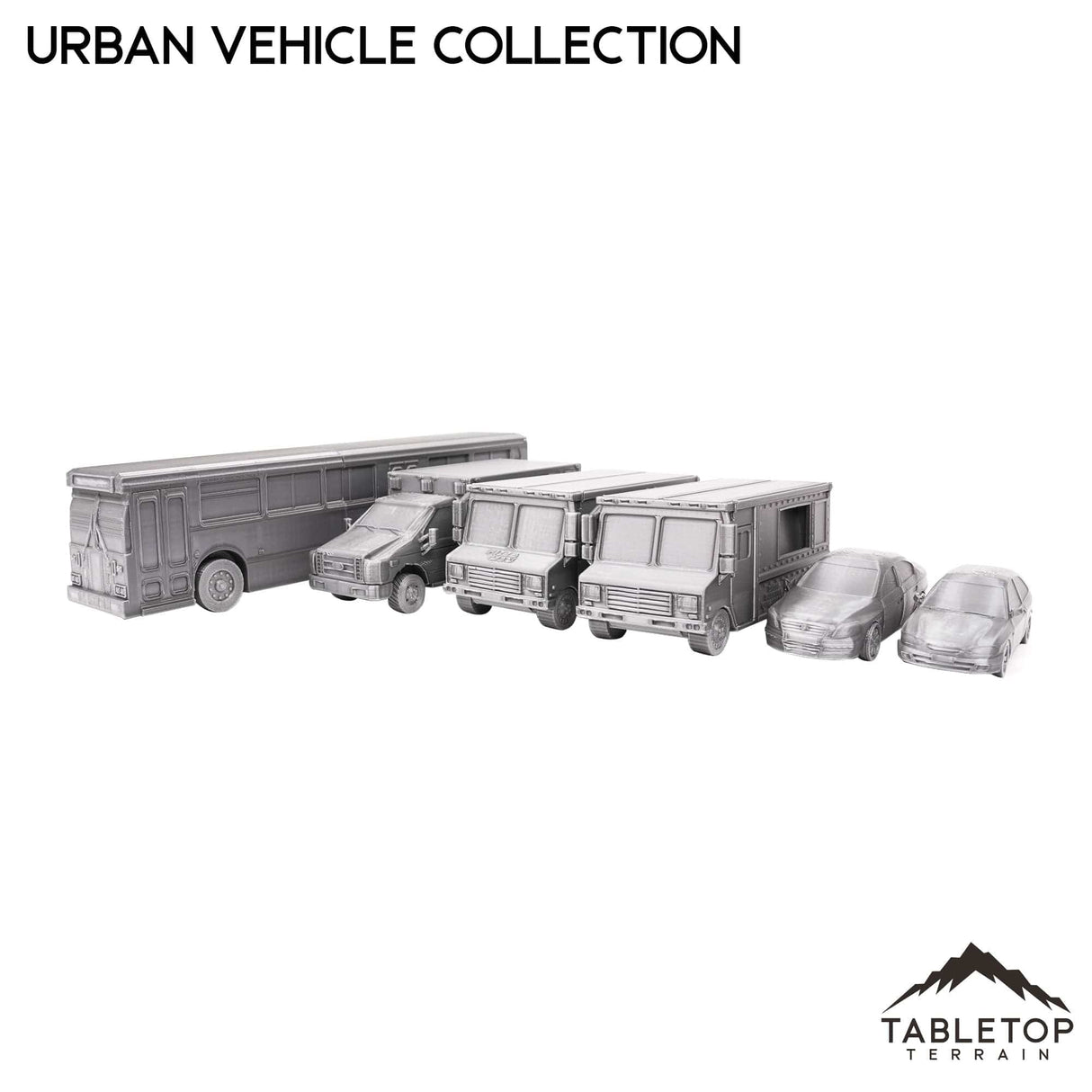 Tabletop Terrain Transport Urban Vehicle Collection - Marvel Crisis Protocol Vehicle Set