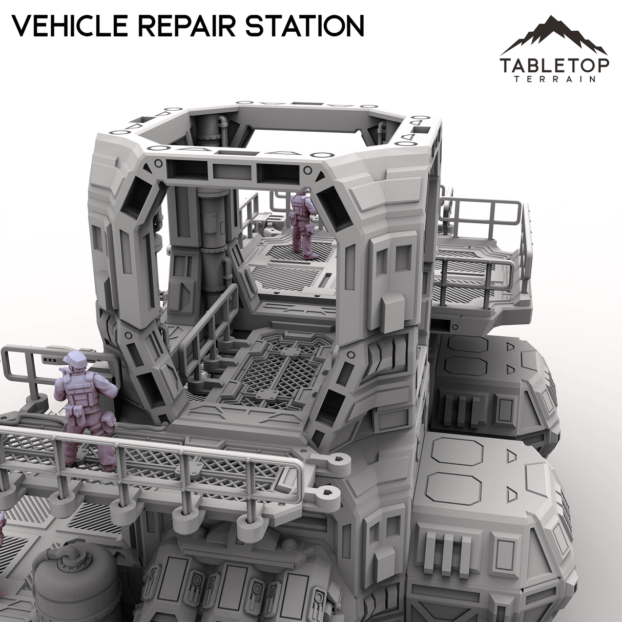 Tabletop Terrain Transport Vehicle Repair Station
