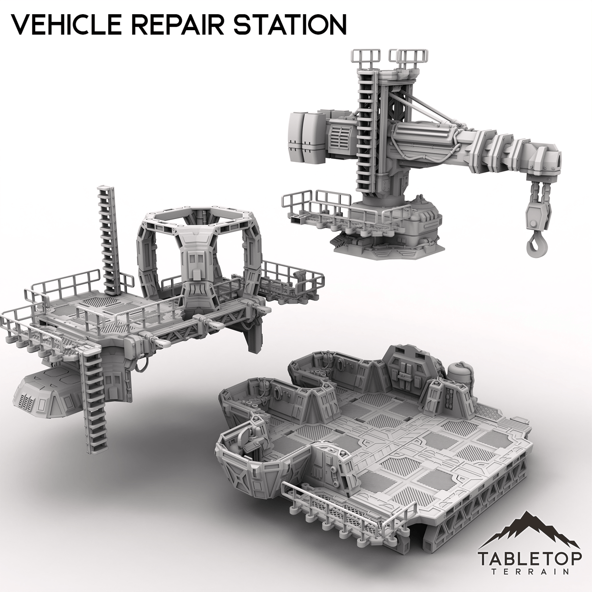 Tabletop Terrain Transport Vehicle Repair Station
