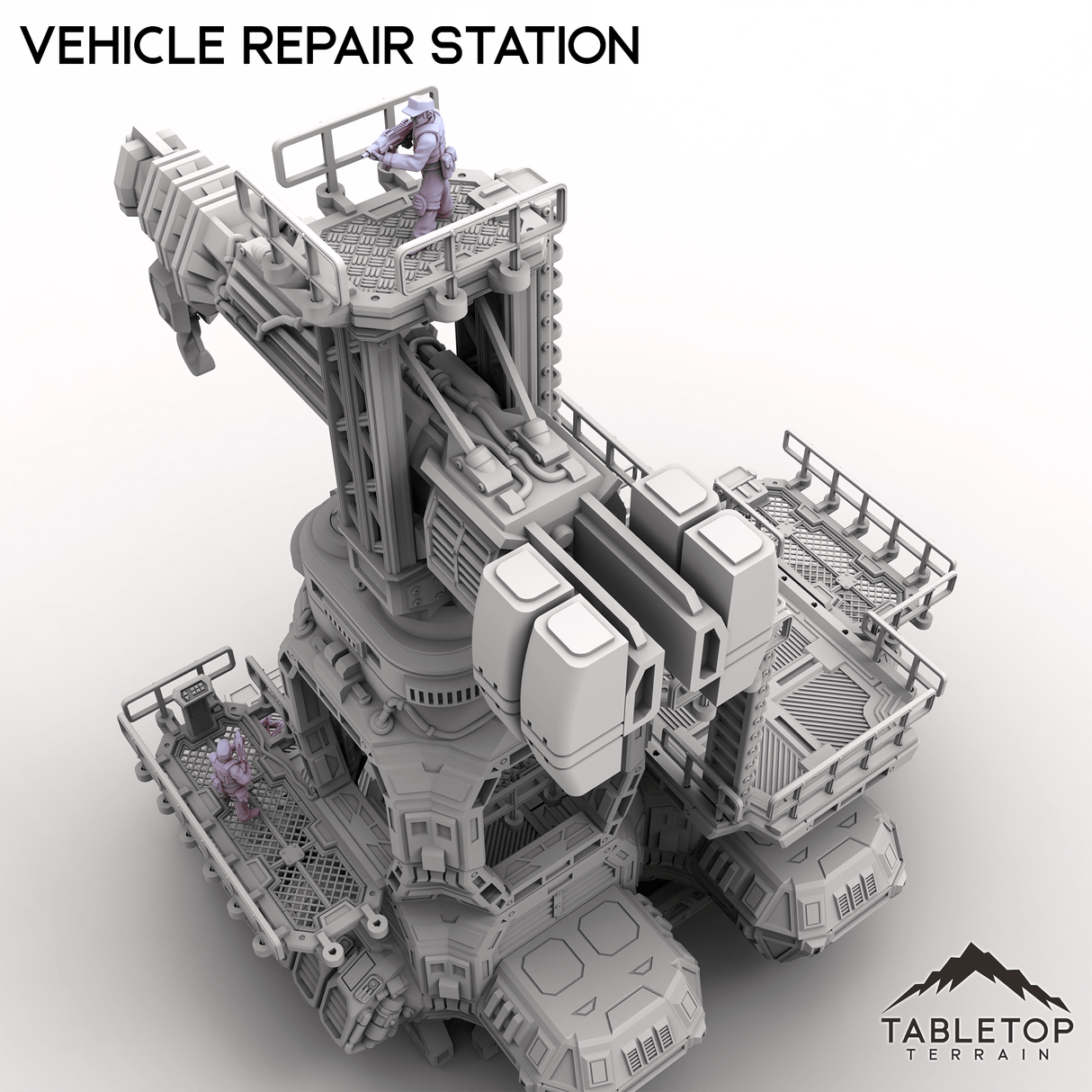 Tabletop Terrain Transport Vehicle Repair Station