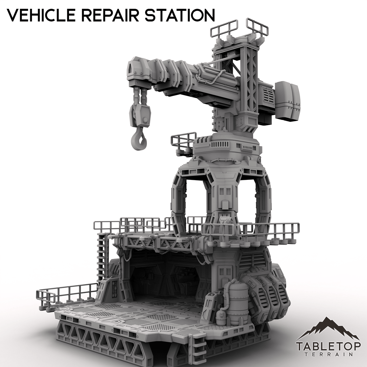 Tabletop Terrain Transport Vehicle Repair Station
