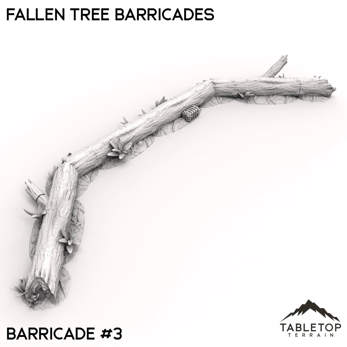 Tabletop Terrain Trees 40mm / B3 Fallen Tree Barricades