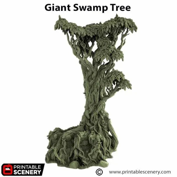 Tabletop Terrain Trees Giant Swamp Tree and Hovel - The Gloaming Swamp