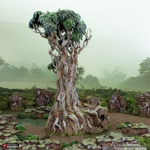 Tabletop Terrain Trees Giant Swamp Tree and Hovel - The Gloaming Swamp