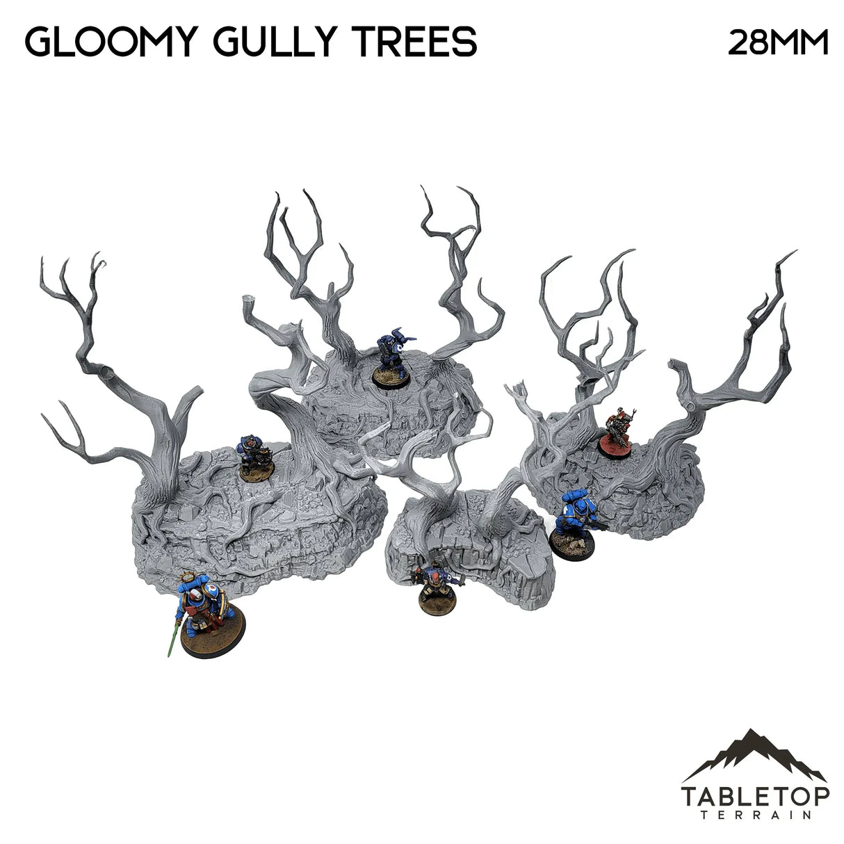 Tabletop Terrain Trees Gloomy Gully - Trees - Fantasy Scatter Terrain