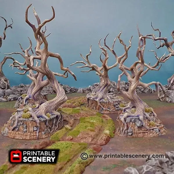 Tabletop Terrain Trees Gloomy Gully - Trees - Fantasy Scatter Terrain