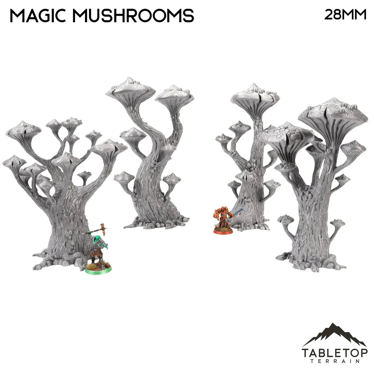 Tabletop Terrain Trees Magic Mushrooms - Fantasy Scatter Terrain / Trees