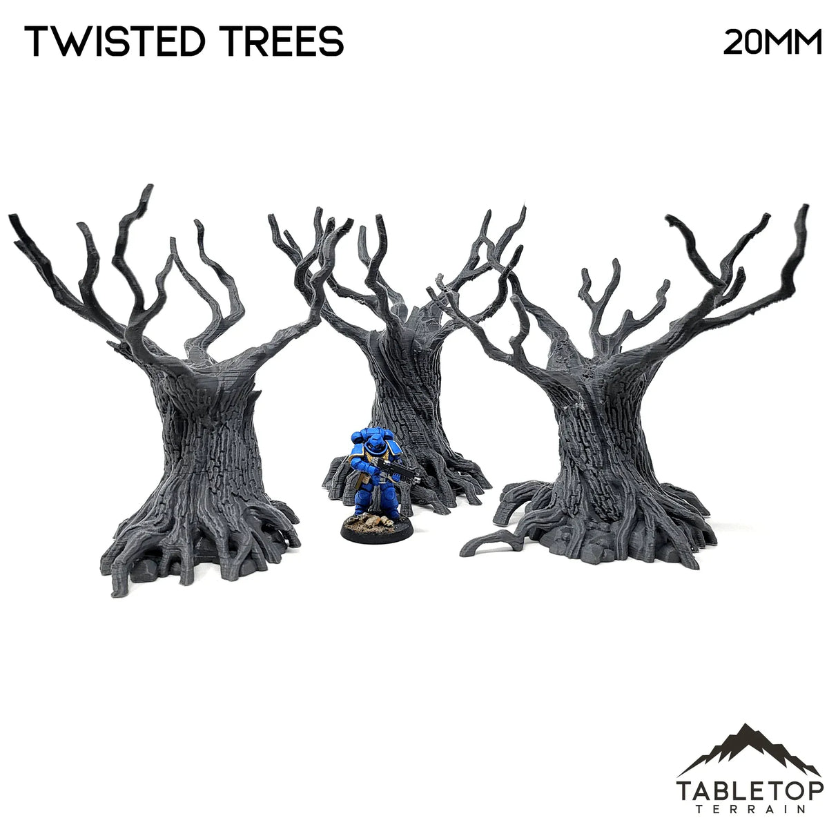 Tabletop Terrain Trees Twisted Trees - Scatter Terrain Trees