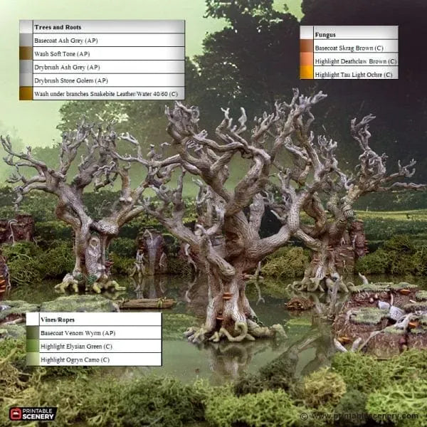 Tabletop Terrain Trees Wildwood Trees - The Gloaming Swamp