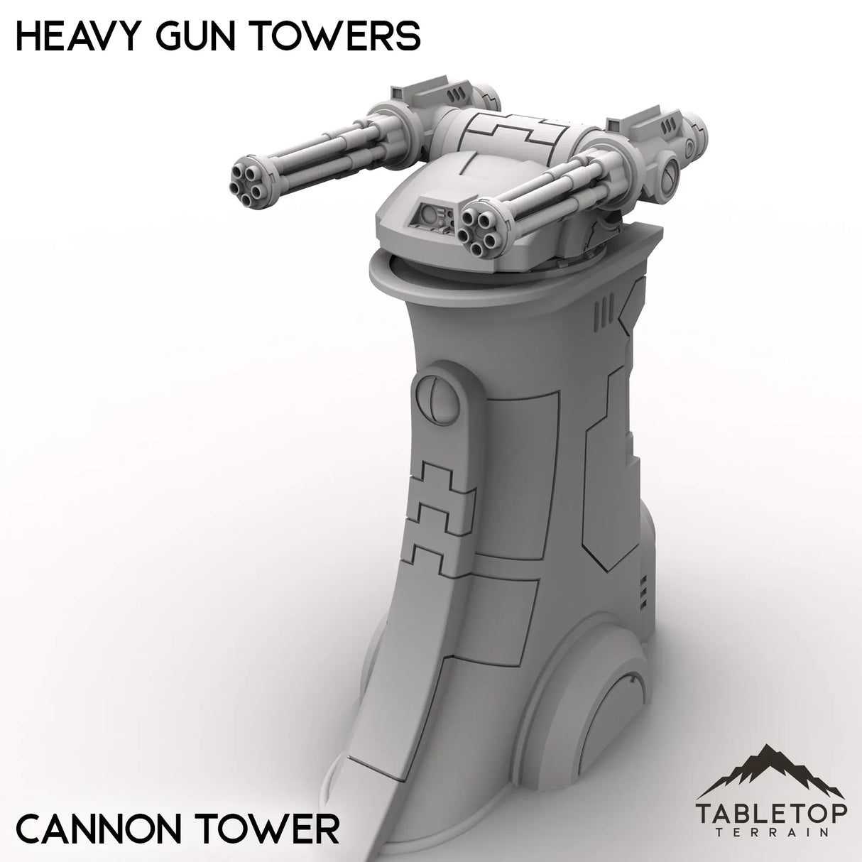 Tabletop Terrain Turrets Cannon / 32mm Heavy Gun Towers
