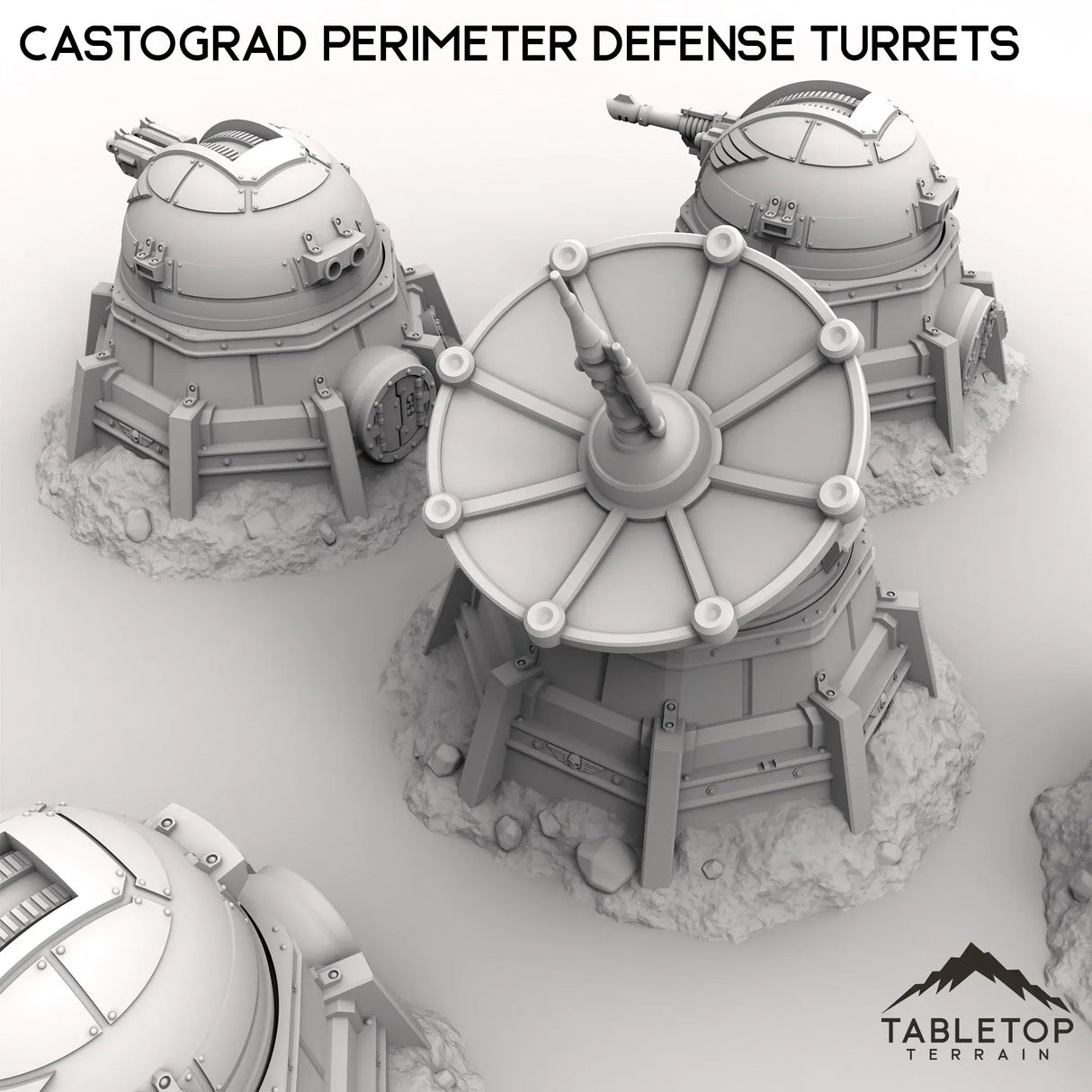 Tabletop Terrain Turrets Castograd Perimeter Defense Turrets