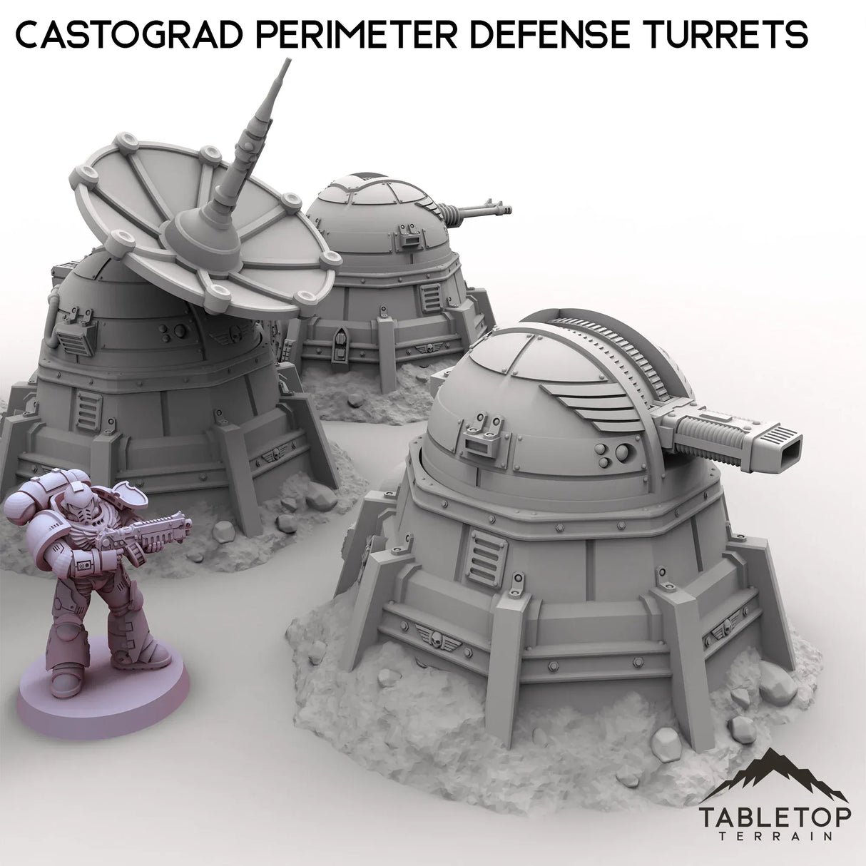 Tabletop Terrain Turrets Castograd Perimeter Defense Turrets