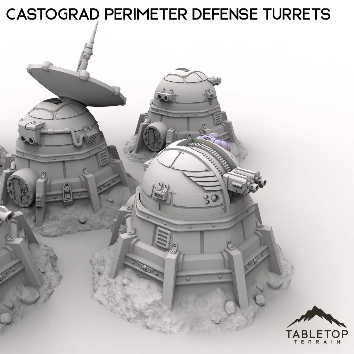 Tabletop Terrain Turrets Castograd Perimeter Defense Turrets