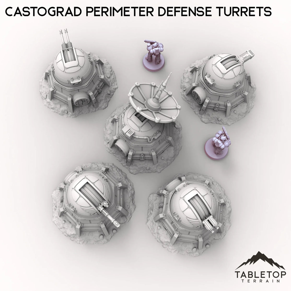 Tabletop Terrain Turrets Castograd Perimeter Defense Turrets