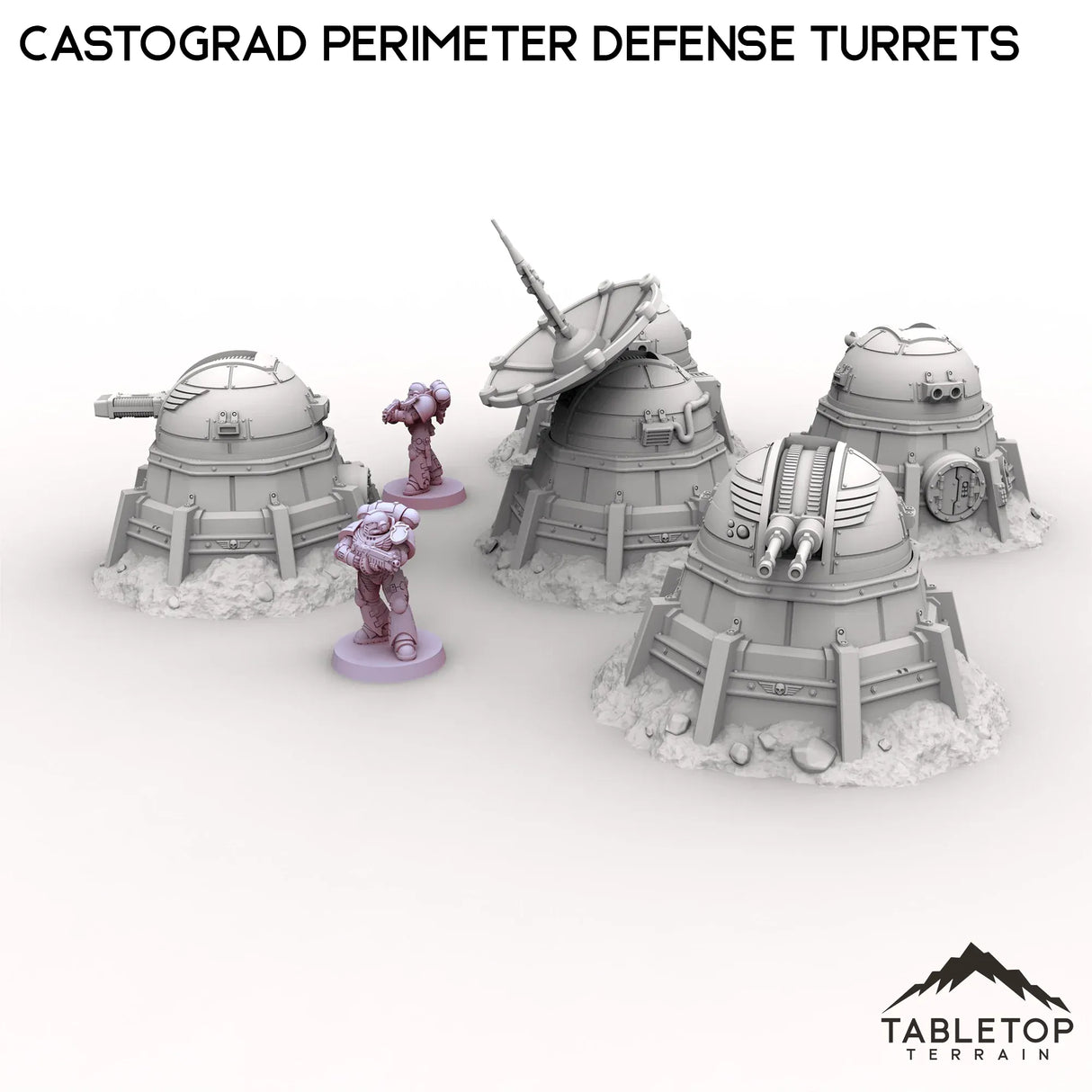 Tabletop Terrain Turrets Castograd Perimeter Defense Turrets