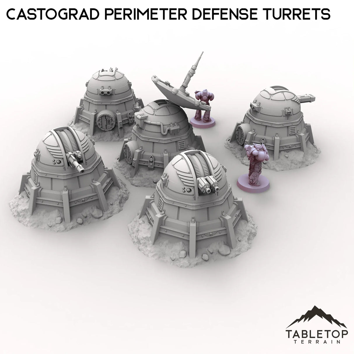 Tabletop Terrain Turrets Castograd Perimeter Defense Turrets