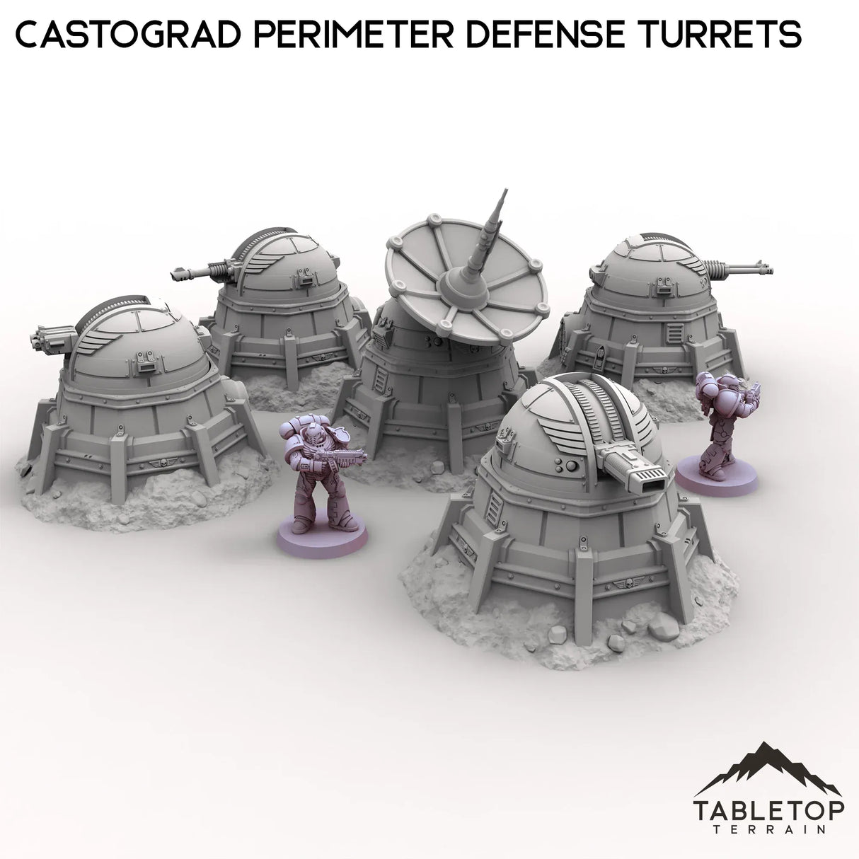 Tabletop Terrain Turrets Castograd Perimeter Defense Turrets