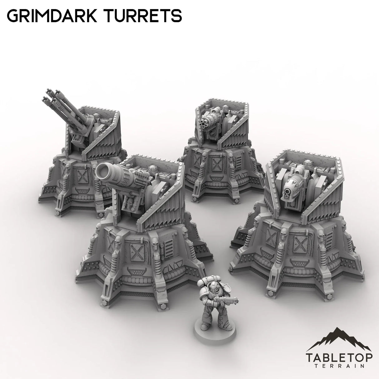 Tabletop Terrain Turrets Grimdark Turrets