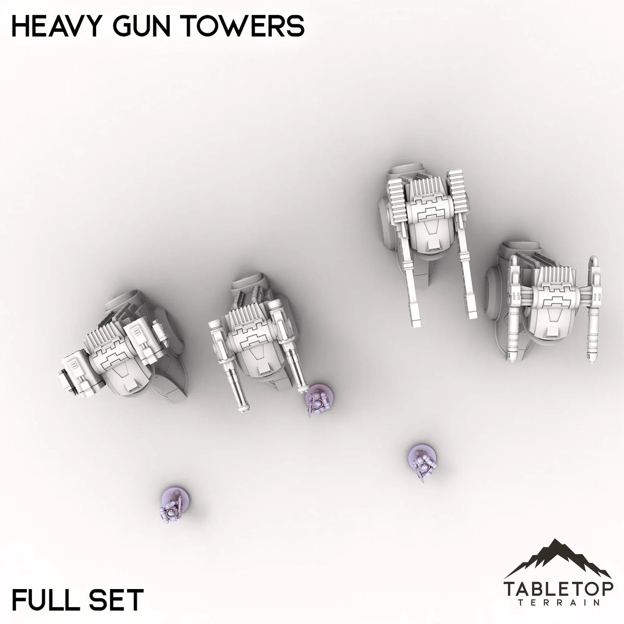 Tabletop Terrain Turrets Heavy Gun Towers