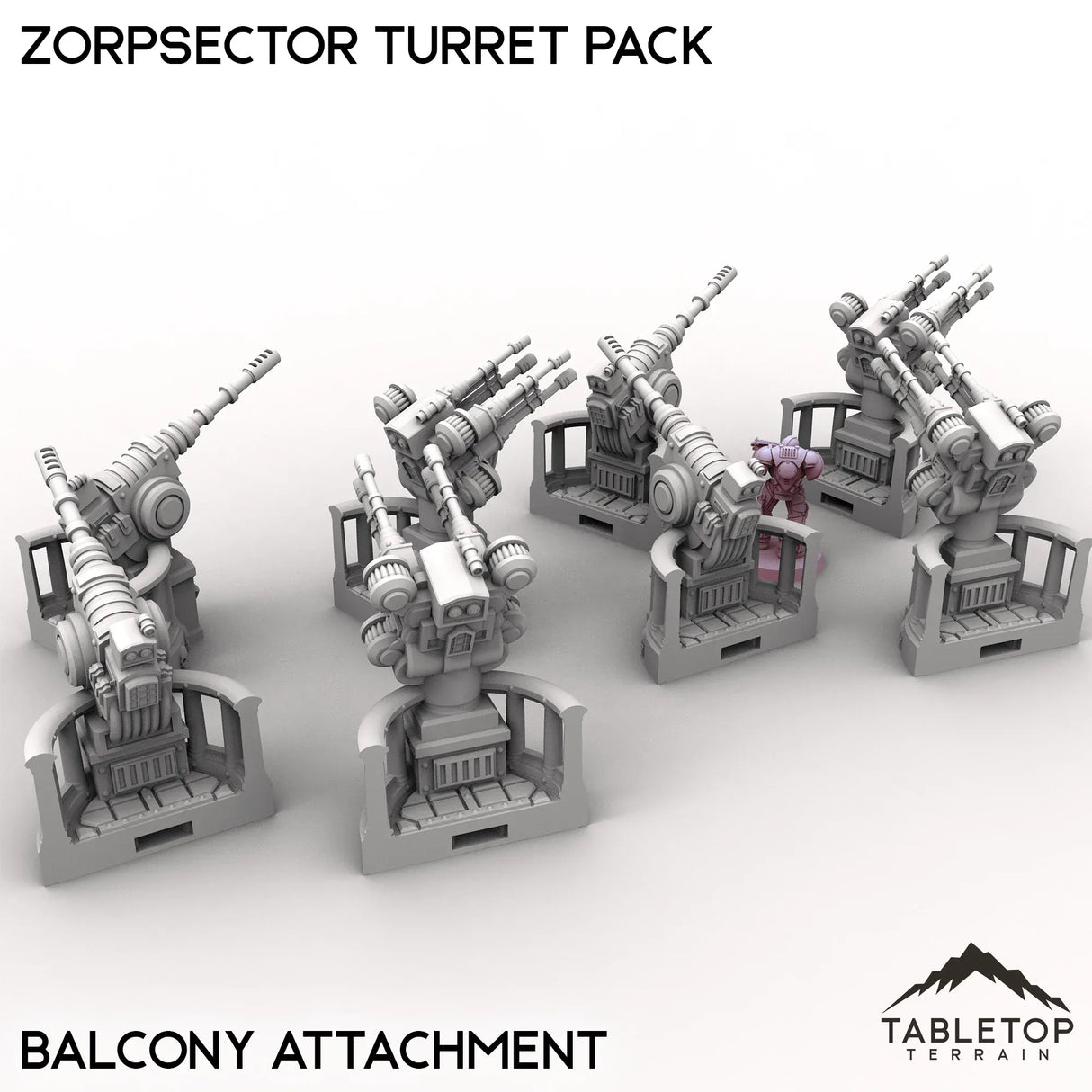 Tabletop Terrain Turrets Zorpsector Turret Pack