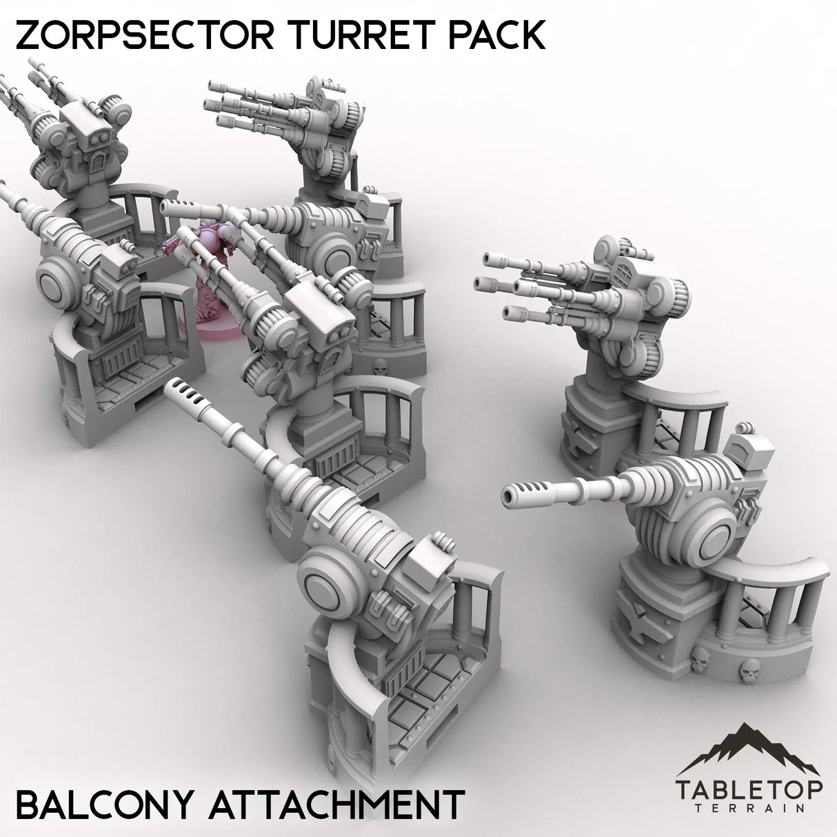 Tabletop Terrain Turrets Zorpsector Turret Pack