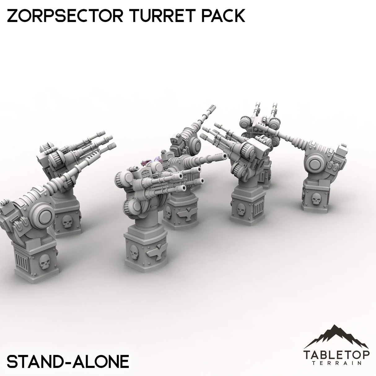 Tabletop Terrain Turrets Zorpsector Turret Pack