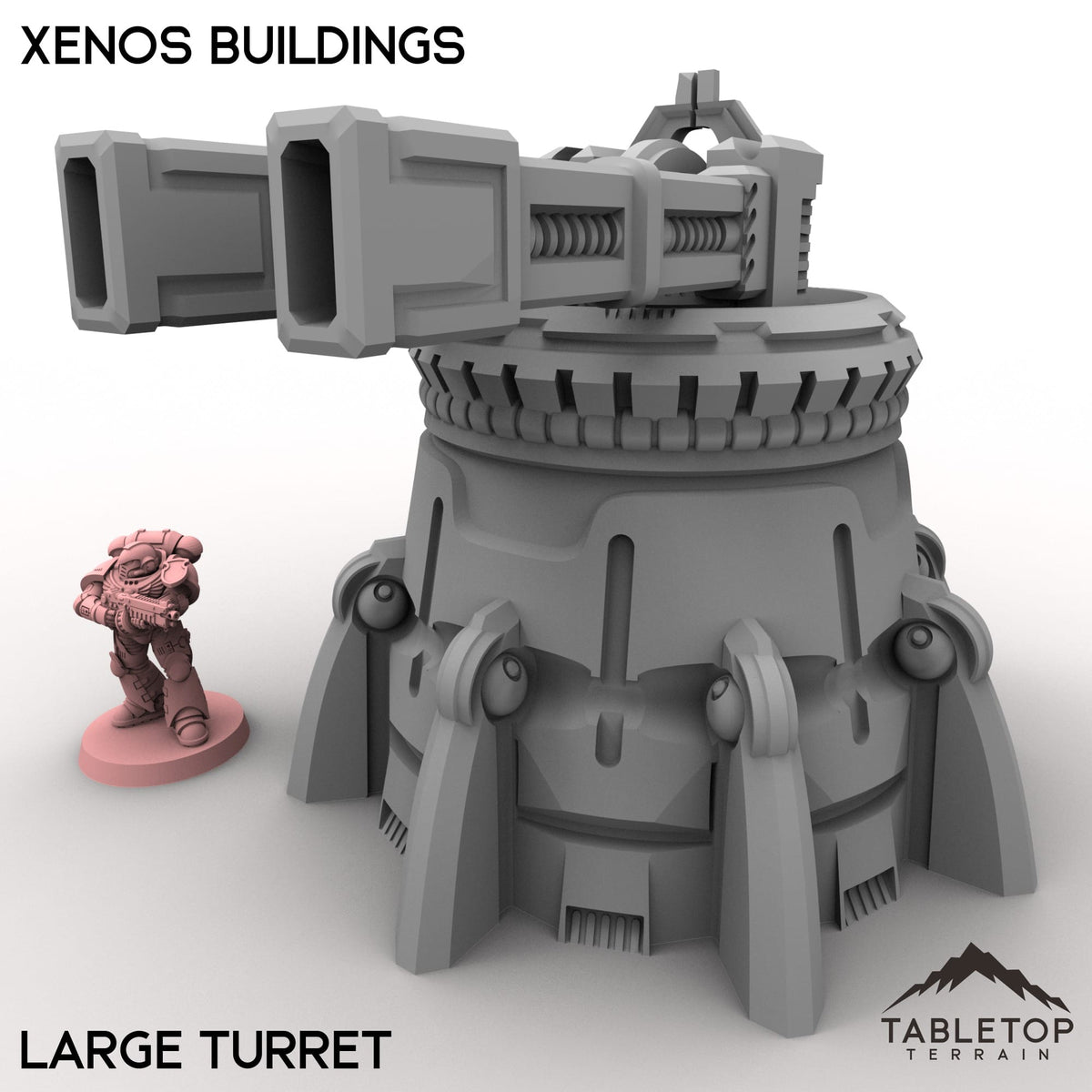 Tabletop Terrain Vehicle 32mm / Large Turret Xenos Buildings