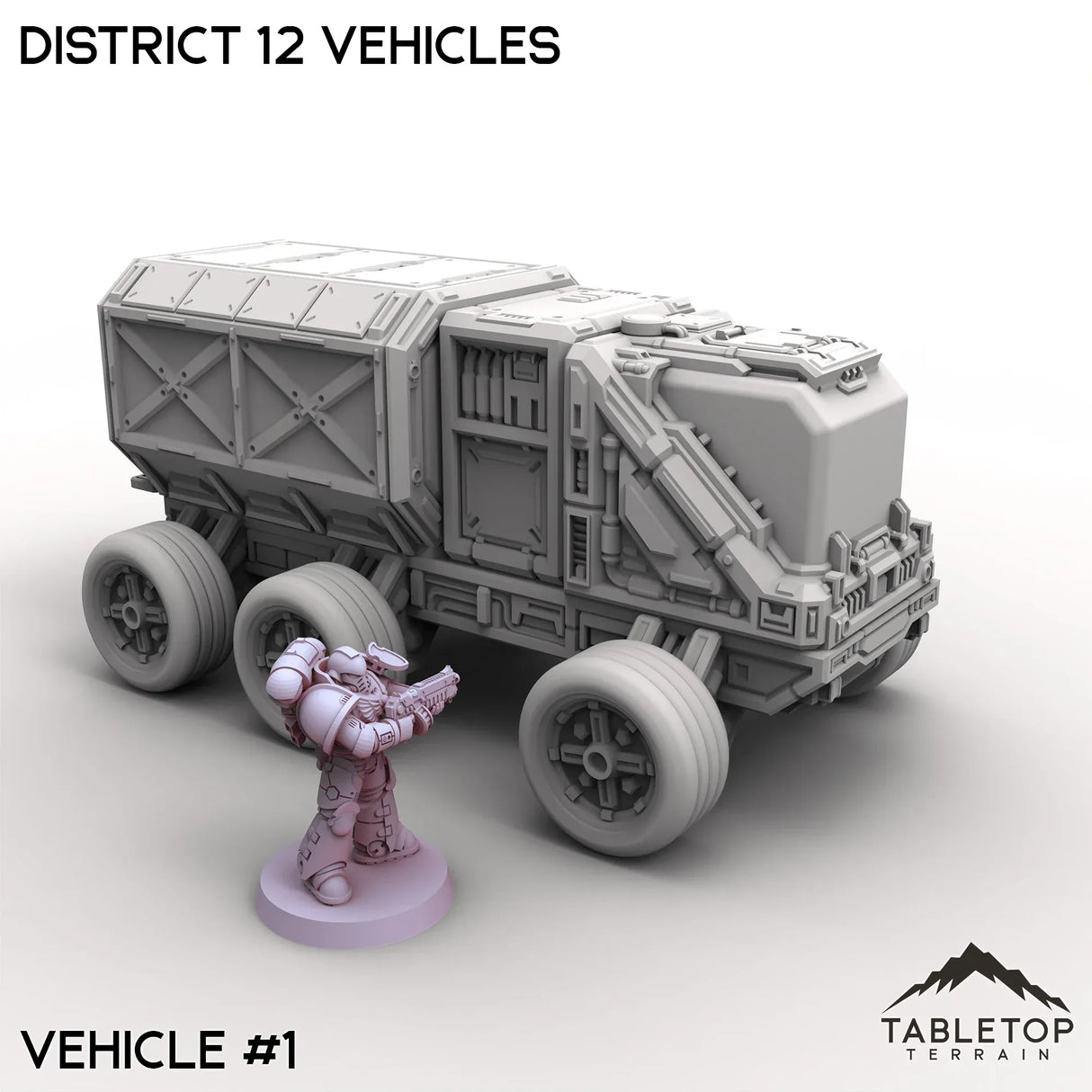Tabletop Terrain Vehicle 32mm / Vehicle 1 District 12 Vehicles