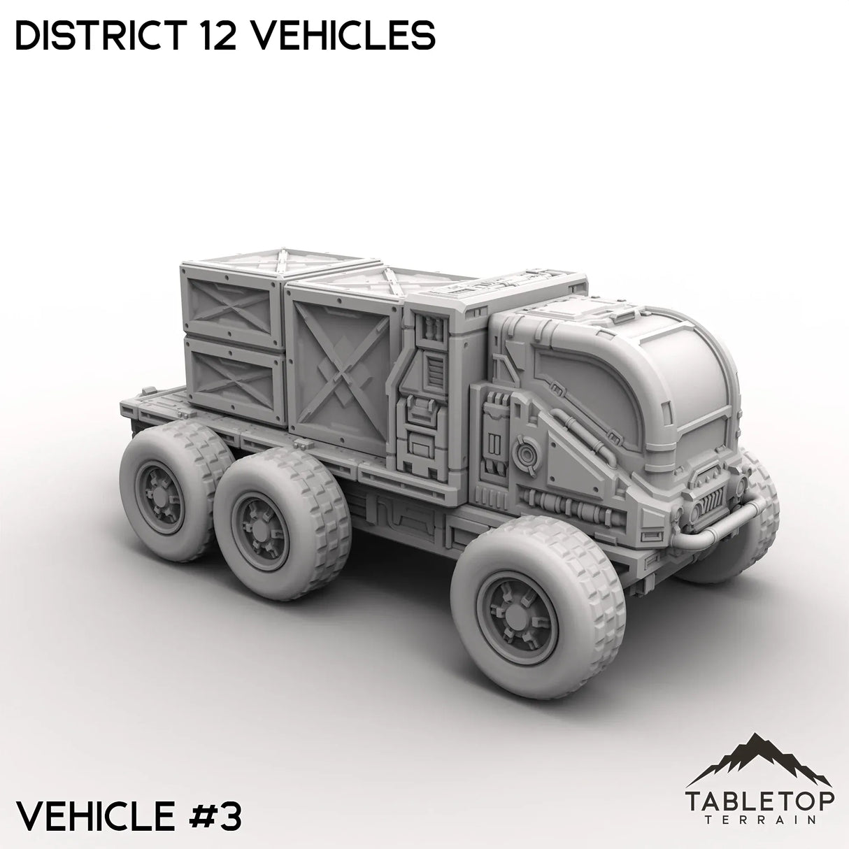 Tabletop Terrain Vehicle 32mm / Vehicle 3 District 12 Vehicles